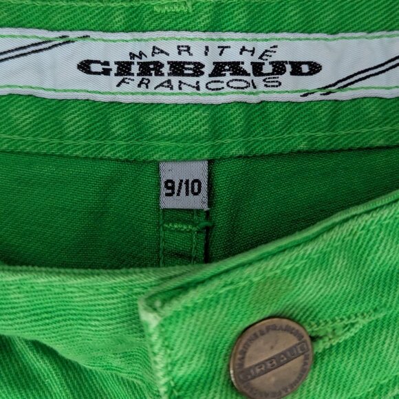 Marithe Francois Girbaud Green Jean Shorts, 9/10 - Picture 3 of 5